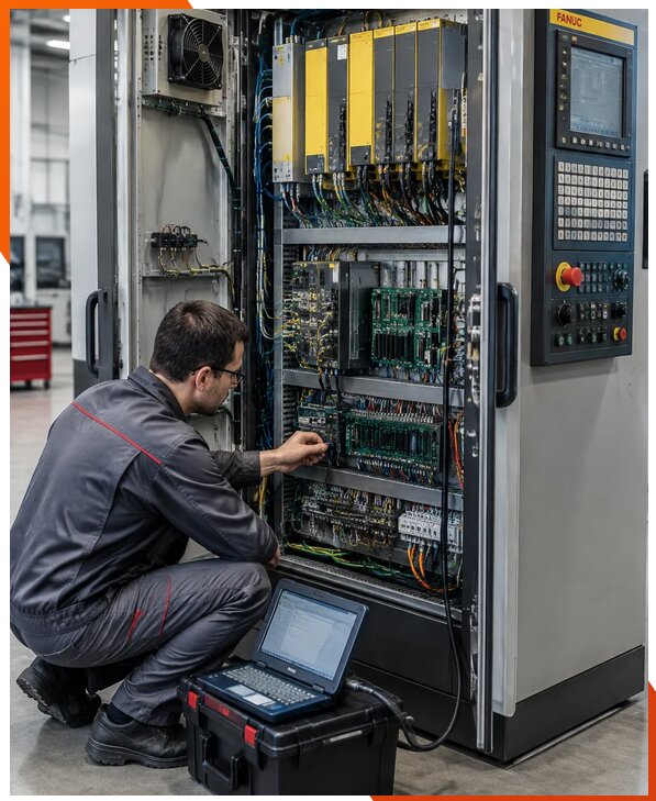 Ремонт систем ЧПУ FANUC промышленных станков в Саратове
